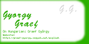 gyorgy graef business card